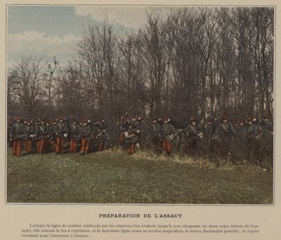 Forberedelse til overfaldet (farvet foto) af (after) French Photographer