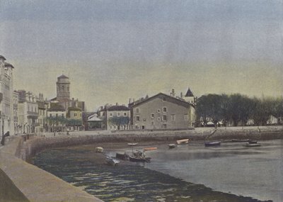 Saint Jean de Luz (farvet foto) af (after) French Photographer