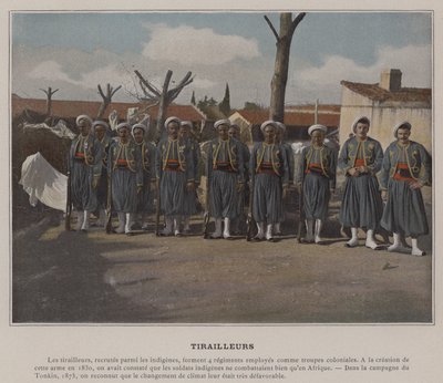 Skirmishers (farvet foto) af (after) French Photographer