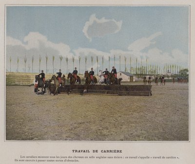 Travail de Carriere (farvet foto) af (after) French Photographer