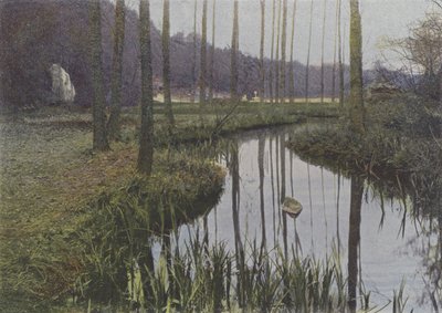 Vaux de Cernay, Le Ruisseau (farvet foto) af (after) French Photographer
