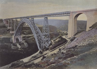 Garabit Viaduct (farvet foto) af (after) French Photographer