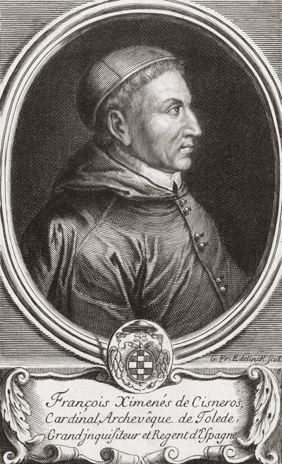 Francisco Jiménez de Cisneros. Portræt af (after) French School