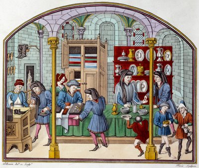 Guld butik. Litografi i "Ethiques d