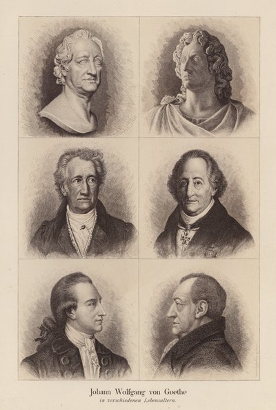 Johann Wolfgang von Goethe, tysk digter og dramatiker (litografi) af (after) German School