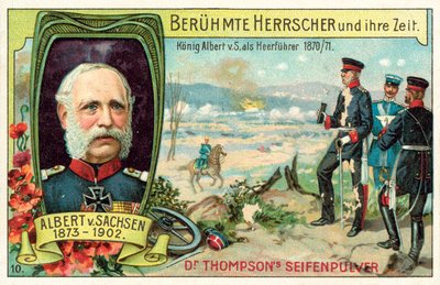 Kong Albert af Sachsen tjente som general under den fransk-preussiske krig af (after) German School