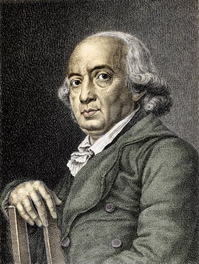 Portræt af Johann Gottfried von Herder Tysk digter og filosof - Portræt af den tyske forfatter og filosof Johann Gottfried Herder (1744-1803) - Gravering Privat samling af (after) German School
