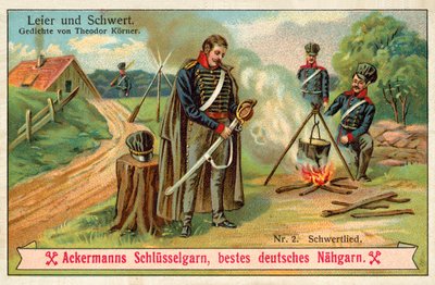 Sværdsang (chromolitho) af (after) German School