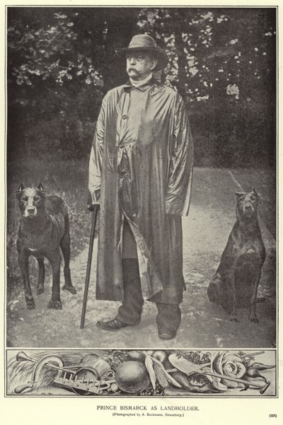 Prins Bismarck som godsejer (s/h foto) af (after) German photographer