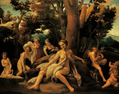 Leda af (c.1489 1534) Correggio