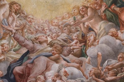 Jomfru mellem Adam og Eva, detalje fra 3660852 af (c.1489 1534) Correggio