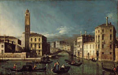 Kanalscene, Venedig af Giovanni Antonio Canal
