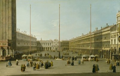 Piazza San Marco, ca. 1738-40 af Giovanni Antonio Canal