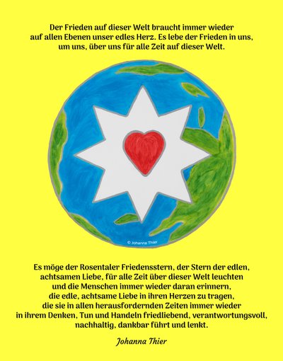 Rosental Peace Star for denne verden af Johanna Thier