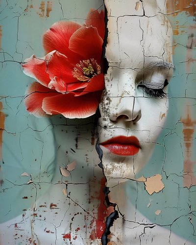 Broken Sleeping Beauty online Canvas Art prints  vægportrætter til salg af F. Abderrahim