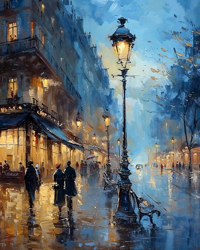 Nat efter regn, Paris