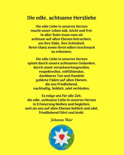 Den ædle, opmærksomme kærlighed i hjertet - Version 2 af Johanna Thier