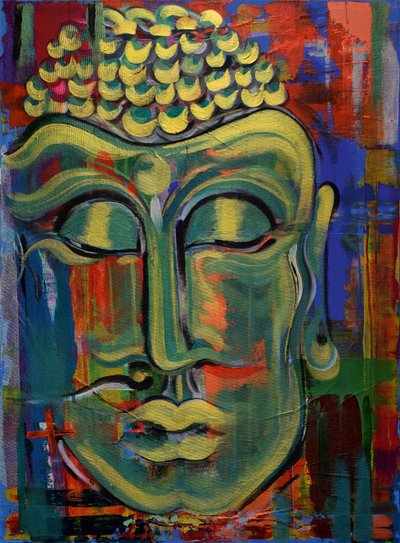 Stor Buddha af Ilona Himsl