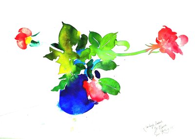 Jackies roser 35 x56 af Simon Fletcher