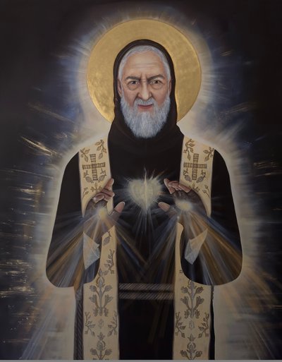 Pater Pio af Simone Amon