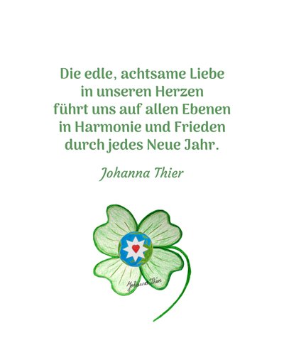 En lykkeamulet til alle i verden - Version 1 af Johanna Thier