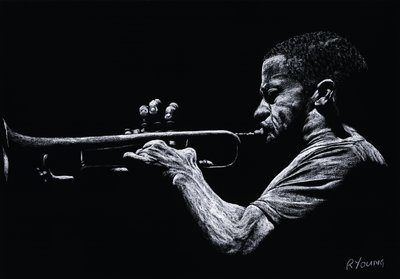 Moderne jazz-trompetist af Richard Young
