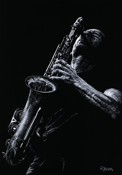 Eklektisk saxofon af Richard Young