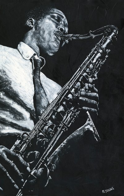 Ekspressiv saxofon af Richard Young