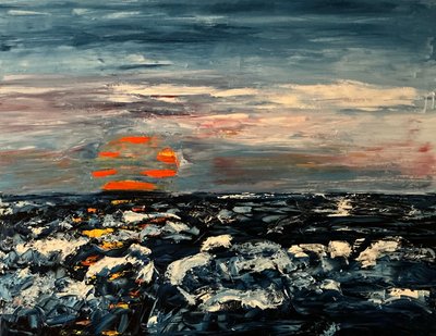 Solnedgang af Martin Goersch