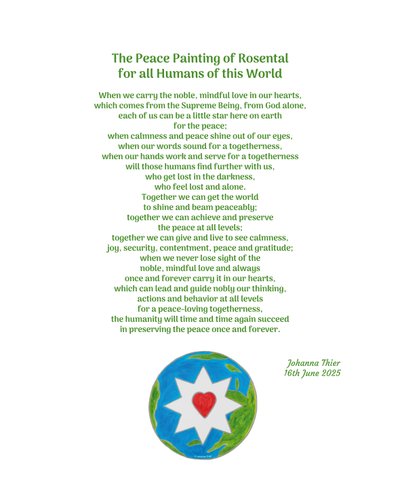The Peace Painting of Rosental for all Humans of this World af Johanna Thier