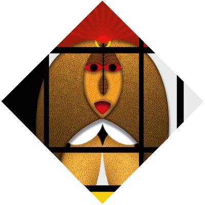 Lockdown (VI) - (aus der Serie Animal Rationale) af Alexander Eibach