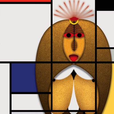 Lockdown (XIII) - (aus der Serie Animal Rationale) af Alexander Eibach