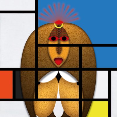 Lockdown (XV) - (aus der Serie Animal Rationale) af Alexander Eibach