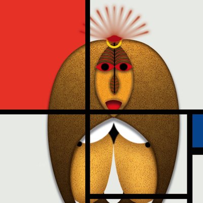 Lockdown (XVI) - (aus der Serie Animal Rationale) af Alexander Eibach