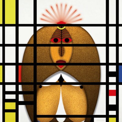 Lockdown (XVII) - (aus der Serie Animal Rationale) af Alexander Eibach