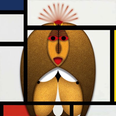 Lockdown (XX) - (aus der Serie Animal Rationale) af Alexander Eibach