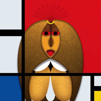 Lockdown (XXII) - (aus der Serie Animal Rationale) af Alexander Eibach