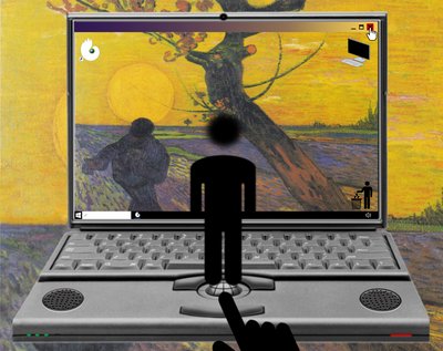 Mødet mellem verden og jorden (fra serien: Windows) af Alexander Eibach