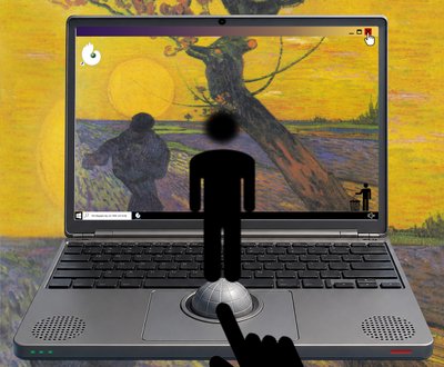 Mødet mellem verden og jord (fra serien Windows) af Alexander Eibach