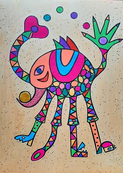 Girafgris af Steffi_Seiler_Art