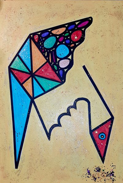 Pikkende fugl af Steffi_Seiler_Art
