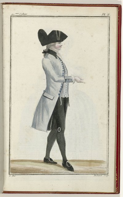 Cabinet des Modes eller Les Modes Nouvelles, 1. september 1786, pl. II af A.B. Duhamel
