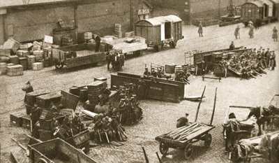 Den 2. bataljon af Royal Sussex Regiment, Belfast, Irland, 1907 af AE Brown