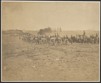 [Første batteri i Connecticut, nær Fredericksburg] af A.J. Russell