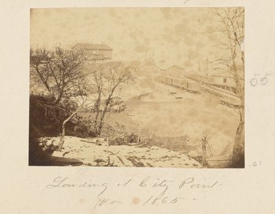 Landing ved City Point, Virginia af A.J. Russell