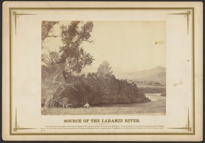 Laramie-flodens udspring. [Wyoming]. af A.J. Russell
