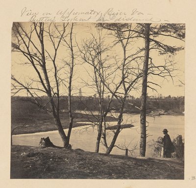 Udsigt over Appomattox-floden i Virginia. Butler