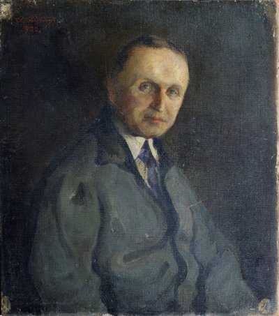 Portræt af pianisten Konstantin Igumnov 1873-1948, 1930 af A.K. Elsner