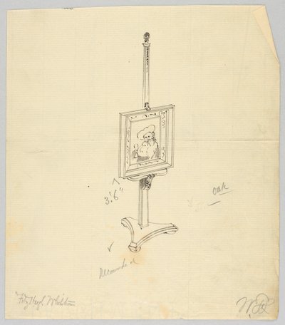 Design til egemaleri staffeli af A.N. Davenport Co.