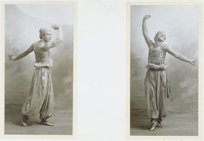 Portræt af Vaslav Fomich Nijinsky (1889-1950) i rollen som den sorte slave fra 